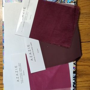 Azazie Swatches Sangria, Cabernet, Mulberry